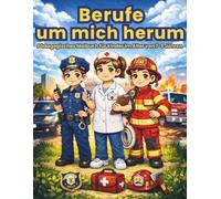 Berufe um mich herum: Pädagogisches Malbuch für Kinder im Alter von 7-9 Jahren