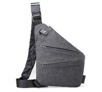 BERULL 2024 New A Borsa Da Viaggio Antifurto Borsa A Tracolla Sottile Borsa Da Viaggio A Tracolla Con Tracolla Regolabile Per Viaggi Casual,Grigio,Left