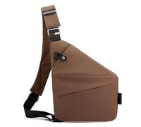 BERULL 2024 New A Borsa Da Viaggio Antifurto Borsa A Tracolla Sottile Borsa Da Viaggio A Tracolla Con Tracolla Regolabile Per Viaggi Casual,Caffè,Left