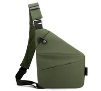 BERULL 2024 New A Borsa Da Viaggio Antifurto Borsa A Tracolla Sottile Borsa Da Viaggio A Tracolla Con Tracolla Regolabile Per Viaggi Casual,Verde,Left