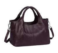 BERULL Borse Da Donna in Vera Pelle Borsa A Tracolla Casual Di Grande Capacità Borse A Tracolla Hobo,Marrone,One Size