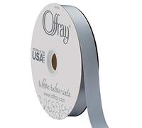 Berwick Offray 7/8" Wide Double Face Satin Ribbon Nastro, Poliestere, 91,4 m, Dusty Blue, 91 unità