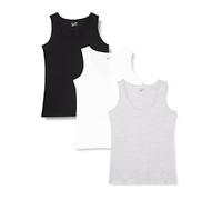Berydale Canottiera senza maniche, Donna, Nero/bianco/grigio (confezione da 3), XL