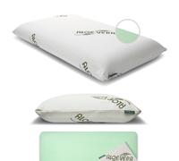 bes Cuscino Cervicale Memory Foam | Cuscino Alto 12 cm | Adulti | Ottimo Sostegno | Aloe Vera | Made in Italy
