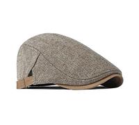 besbomig Berretto Piatto Coppola Uomo Invernale Flat cap - Vintage Berretto Cappello Tweed cap Gatsby Ivy Irish Hat Berretti Regolabile 55-60CM Cappello da Basco