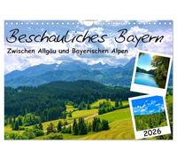 Beschauliches Bayern (Wandkalender 2026 DIN A4 quer), CALVENDO Monatskalender: Impressionen aus Bayerns Alpenvorland