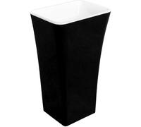 Besco Assos Black & White lavabo 50x40 cm freestanding bianco-nero opaca #UMMC-A-WO