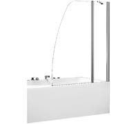 Besco Avis parete vasca 120 cm 2 ante cromo lucida/vetro trasparente PAV-2S