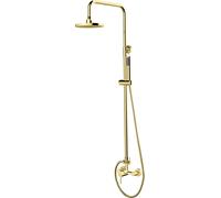 Besco Decco set doccia a parete con soffione oro BP-DIN-ZL