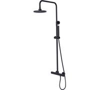 Besco Decco set doccia a parete con termostato con soffione nero BP-DIT-CZ