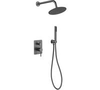 Besco Decco set doccia da incasso con soffione grafite BP-DIII-GR