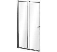 Besco Easy Slide parete vasca 100 cm 2 ante cromo lucida/vetro trasparente PES-2S