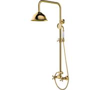 Besco Retro set doccia a parete con soffione oro BP-R-ZL