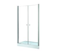 Besco Sinco Due porta doccia 80 cm a battente cromo lucida/vetro trasparente DSD-80