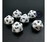 Bescon Alphabet Dice 20 Faces A-T Uppercase, 20 Sides Letter Dice, 3pcs Set
