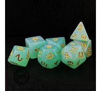 Bescon Moonstone Dice Set Jadeite, Bescon Polyhedral RPG Dice Set Effetto Pietra di Luna