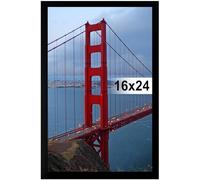 BESCRCL Cornice portafoto da appendere alla parete, 40,6 x 61 cm, colore nero, 1 confezione