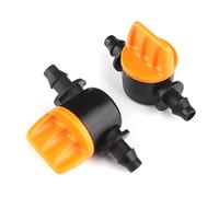 BesDirect 10Pcs Micro 4/7mm 1/4'' valvola di Controllo del Flusso d'Acqua spinata per l'irrigazione del Giardino, Kit di raccordi per l'irrigazione a Goccia per Il Giardino