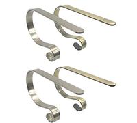 BesDirect 4 Pezzi Porta Calza Natalizia, Ganci per Calze in Metallo Multiuso, Ganci appesi in Metallo per caminetto Natalizio per Decorazioni Natalizie da Ufficio a casa, 12 x 6 x 1,8 cm