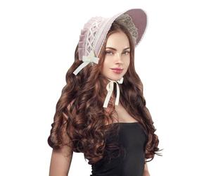 Besforta Cappello da donna in stile vittoriano, in pizzo, stile coloniale, per canti natalizi e tea party, cappello da sole