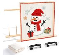 BESGEER Cornice Tappeti di Legno da 29,5 x 29,5" Strumenti per la Realizzazione di Tappeti con Pistola Tufting