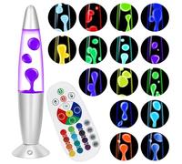 Besight Lampada a Movimento Liquido Grande 40cm con 17 Cambi di Colore e Comando a Distanza per Bambini e Adulti lampada Effetto Bolle Camera Ufficio Decorazione Interna Regalo di Compleanno e Natale