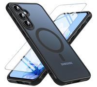 BESINPO Magnetic für Samsung Galaxy A55 5G Hülle mit Panzerglas Glas Schutzschutz Handyhülle A55 5G Stoßfest Robusto Slim Schutzfolie Schutzhülle Case Cover Cover für Samsung A55 (Nero)