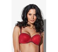 Besired"Emma" - Reggiseno a balconcino, taglia 3B, colore: rosso