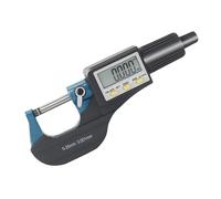 Beslands Micrometro Digitale 0-25 mm , Elettronico Esterno Calibro Digitale LCD, Alta Precisione Micrometro Millesimale Professionale, Strumenti di Misura
