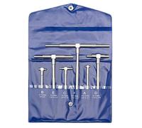 Beslands Set di gesri telescopiche in micrometro interno, 6 pezzi, misuratore interno-telescopico, diametro interno regolabile, 8-150 mm