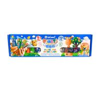 beSmart Plasti Doh - Pasta per Modellare per Bambini 2+ | 12 Colori Morbidi da 50g | Atossica, Senza Glutine | Con 6 Formine, Mattarello e 2 Buste Salvafreschezza | Creatività e Gioco Educativo | Gift