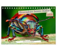 Besondere bunte Käfer (Tischkalender 2026 DIN A5 quer), CALVENDO Monatskalender: Sie schimmern wie Edelsteine, tanzen durch das Licht und erzählen Geschichten aus der Natur.