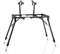 Bespeco BP100TN Supporto Professionale per 2 Tastriere in Acciaio a 4 Gambe per