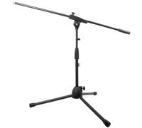 Bespeco Asta microfonica MS36NE – giraffa nana con alloggio per plettri, nera