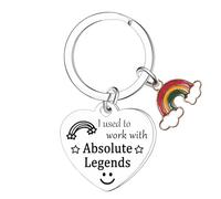 BESPMOSP Lasciando regali per colleghi donne divertente collega portachiavi lavoro bestie regali per le donne addio regali andare via addio regali di addio per colleghi regali di compleanno regali di