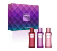 Bespoke London Set regalo per profumo da donna (3 x 50 ml) - bergamotto e muschio di rosa, pera e ambra calda, gelsomino e bacche di cioccolato, fruttato, floreale e gourmand - fino a 6 ore
