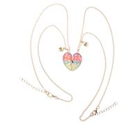 BESPORTBLE 1 Paio Di Collane A Forma Di Cuore Collane Per Coppie Per Coppie Collana Dell'Amore Per Coppie Collana Per Amanti Collana Abbinata Per Coppie Ciondolo Per Coppie