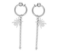 BESPORTBLE 1 Paio Orecchini a catena orecchini pendenti a catena orecchini pendenti vintage a forma di ragno orecchini con catena orecchino pendente Acciaio titanio Silver