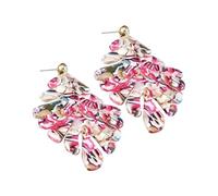 BESPORTBLE 1 Paio orecchini a foglia Stalloni per orecchie creativi orecchini a forma di foglia eleganti orecchini a bottone orecchini femminili di moda Acrilico Colorful