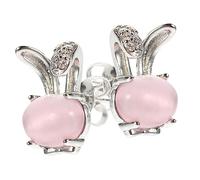 BESPORTBLE 1 Paio orecchini a forma di coniglietto Bunny rabbit coniglietti orecchìni easter accessori per conigli orecchino per orecchini di Pasqua per le donne Rame platinato