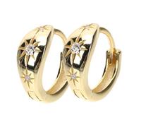 BESPORTBLE 1 Paio Orecchini a Otto Punti Orecchini Scintillanti Gioielli Per Le Donne Cerchi Di Strass Orecchino D'oro Argento
