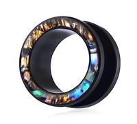BESPORTBLE 1 Paio orecchini di conchiglie Earraggio degli uomini Orecchini per uomini elastici auricolari orecchini da donna tappi per il tunnel dell'orecchio espansori auricolari Colorato