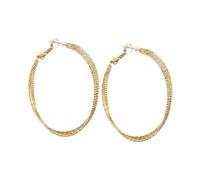 BESPORTBLE 1 Paio orecchini esagerati Calco di orecchini a cerchio di dichiarazione rotondi da donna orecchino rotondo a goccia da donna pendenti rame D'oro