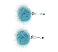 BESPORTBLE 1 Paio Orecchini Peluche Orecchini Con Pon Pon Di Pelliccia Orecchini Pendenti Con Pompon Graziosi Orecchini Da Donna in Argento 925 Per Auricolare Verde