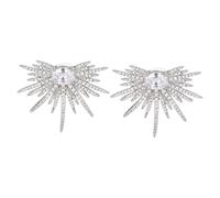 BESPORTBLE 1 Paio Orecchini Stellari Splendenti Chiaro Orecchini a Bottone Borchie Perno Dell'orecchio Diamante Sterlina Orecchino Gioielli Di Moda Orecchini Di Istruzione Lega Argento