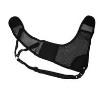 BESPORTBLE 1 Pc Corazza di Tiro con L'Arco Protettore degli Indumenti Nastro in Foglio di Alluminio Accessori Regolabili Protezioni delle Punte Kit Anelli Intrecciati Guardia Nylon Black