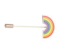 BESPORTBLE 1 Pezzo Badge arcobaleno arredamento arcobaleno decorazioni di orgoglio distintivo gay Spilla a strisce arcobaleno pettorina lesbica risvolto a ponte arcobaleno Colorato