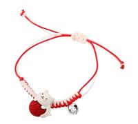 BESPORTBLE 1 Pezzo Braccialetto Gatto Zampa Divertente Chiave Bracciali Intrecciati Braccialetto Per Le Donne Desiderio Braccialetti Ragazze Carino Signora Rosso Corda Di Cera Colore Casuale