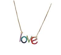 BESPORTBLE 1 Pezzo Ciondolo Personaggio Inglese Collana Pendente Collana Di Lettere D'amore Colorato