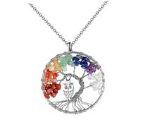 BESPORTBLE 1 Pz Collana a ciondolo di gufo Collana alla moda ciondolo albero della vita arredamento alla moda Collana delicata collana albero decorazioni in pietra preziosa rame